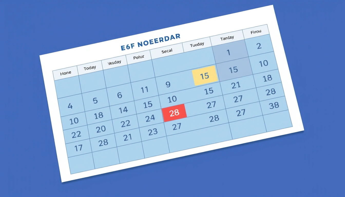 Bill Due Date Calendar Printable for Keeping Payments on Track