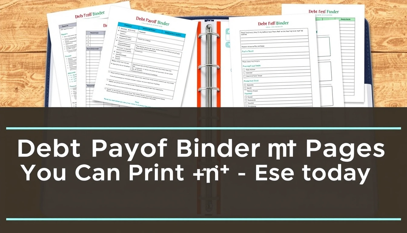 Debt Payoff Binder Pages You Can Print and Use Today