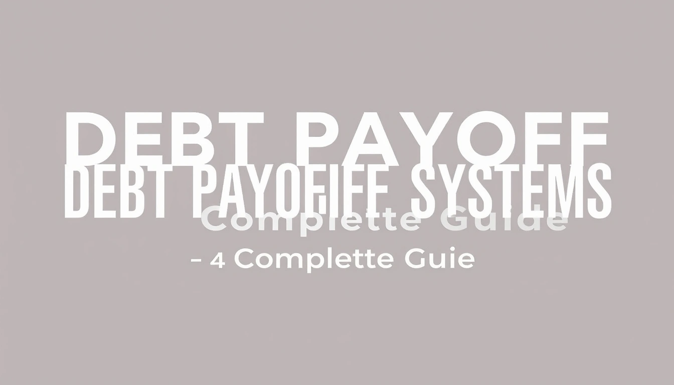 Debt Payoff Systems — The Complete Guide