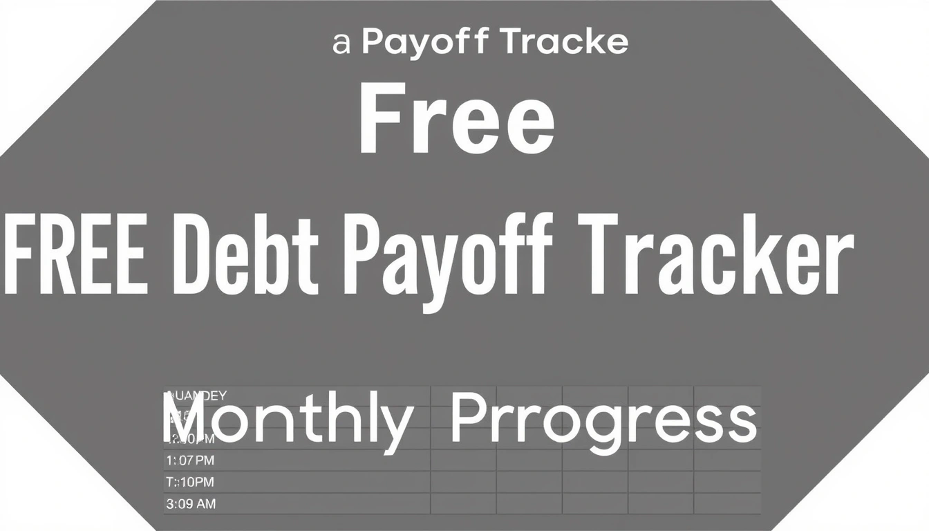 Free Debt Payoff Tracker Printable for Monthly Progress Free Debt Payoff Tracker Printable for Monthly Progress