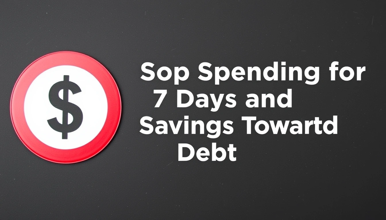 How to Stop Spending for 7 Days and Put the Savings Toward Debt