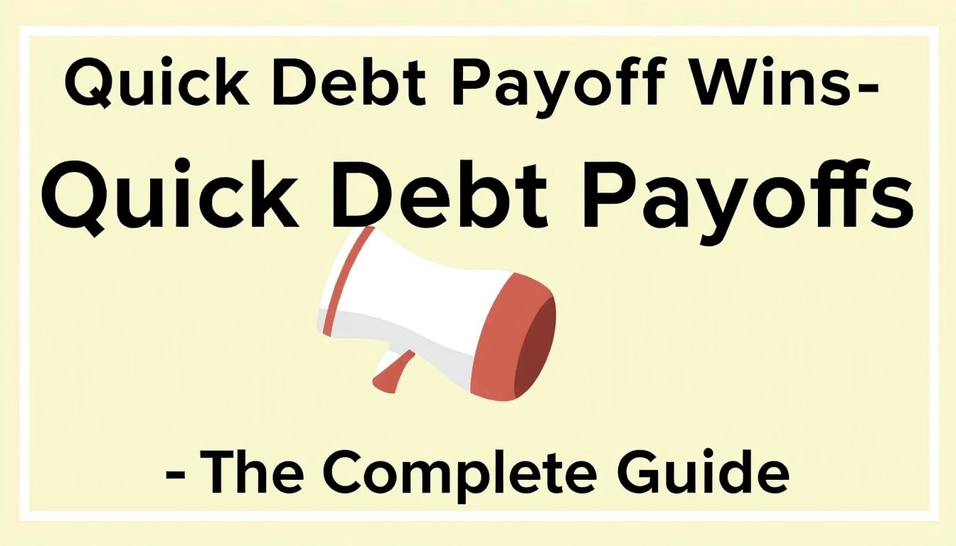 Quick Debt Payoff Wins — The Complete Guide Quick Debt Payoff Wins — The Complete Guide